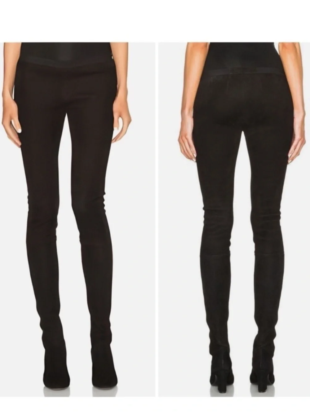 NIB Tamara Mellon Sweet Revenge 75 Black Suede Legging Boots Sz 40 XS/S